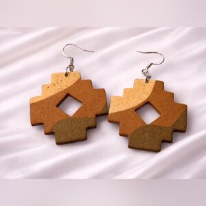 Geometric Dangle Earrings Southwestern‎ Style Boho Chic Statement Earrings